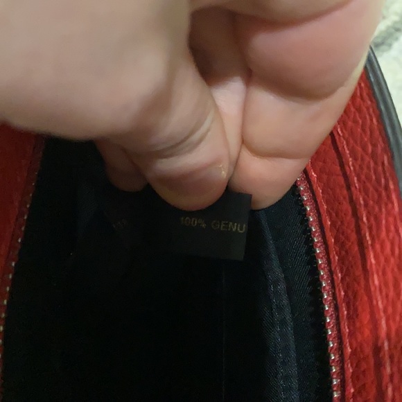 💕Rebecca Minkoff red leather shoulder bag EUC 💕 - Picture 14 of 16